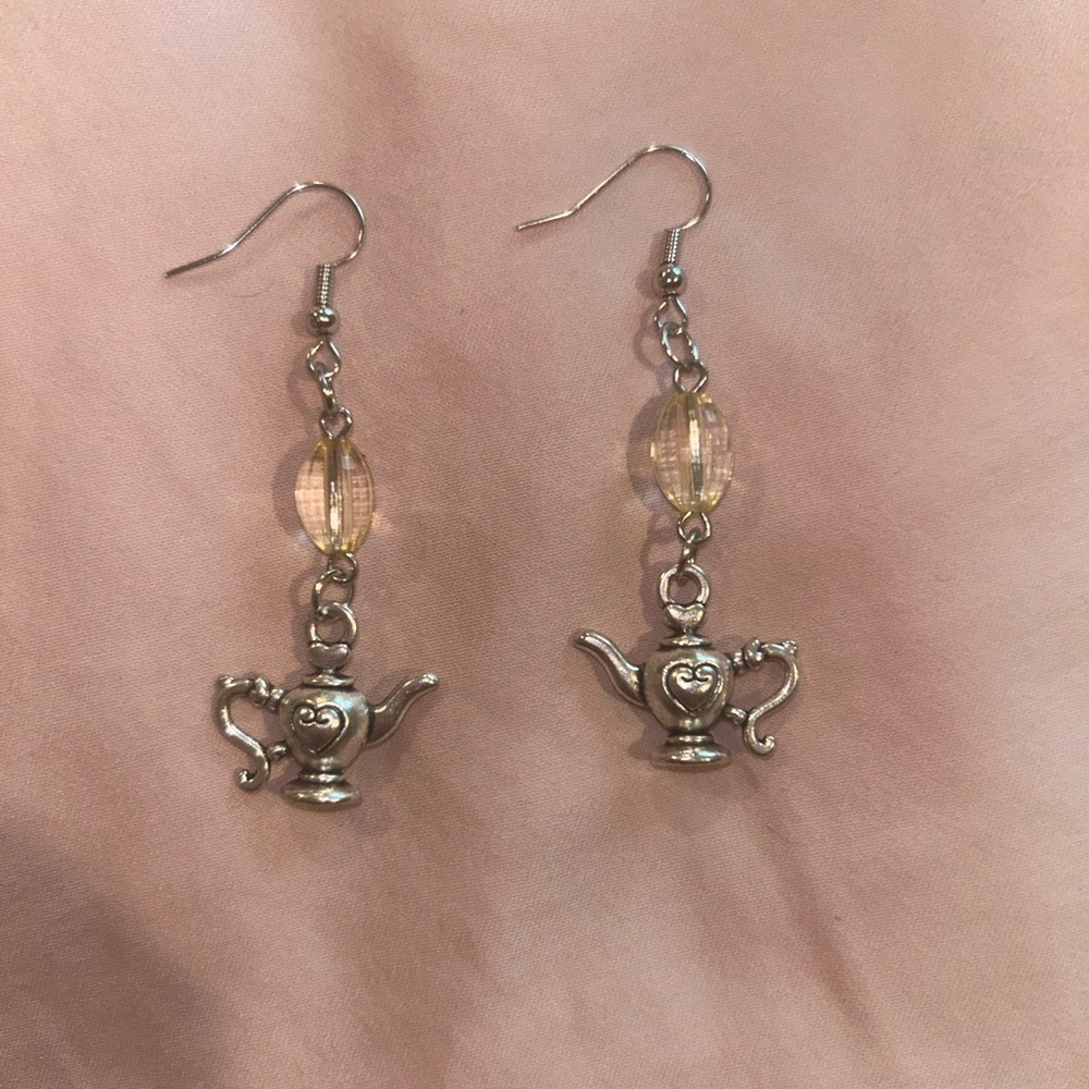 Handmade Teapot Tea Earrings